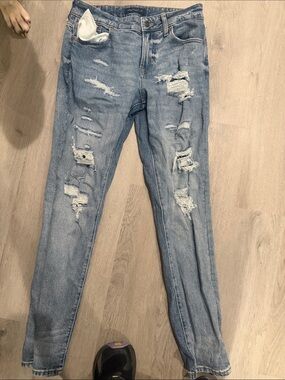 Aeropostale Light Blue Distressed Skinny Jeans